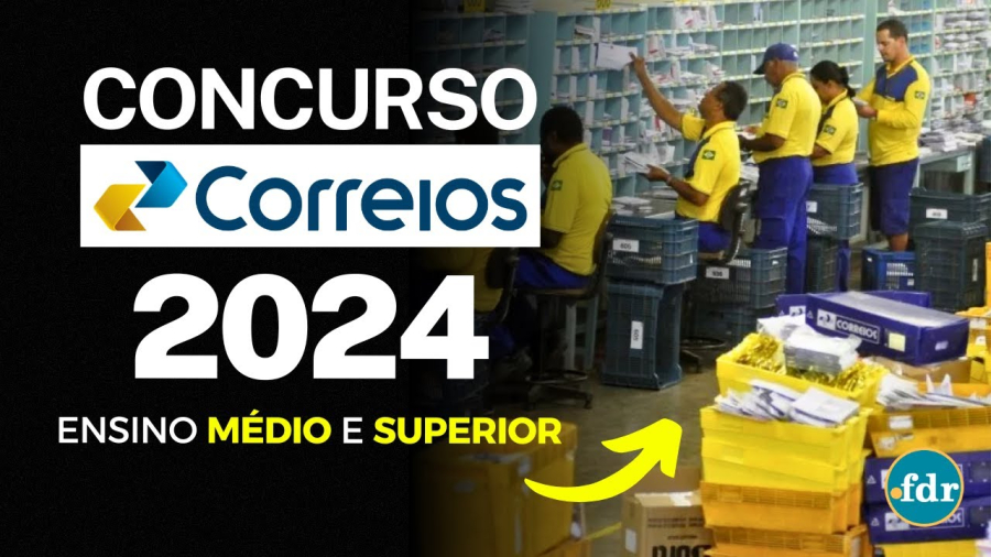 Inscrições para o concurso dos Correios terminam nesta segunda-feira (28)